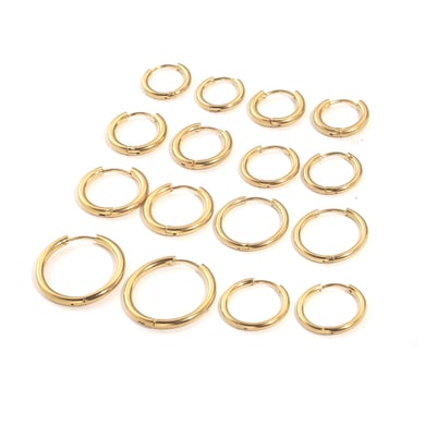 1 stuk eenvoudige doe-het-zelf ringvormige sluitingen van roestvrij staal voor sieraden h5 Afbeelding2