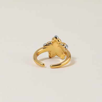 1 Piece Personality Star Stainless Steel Gold Color Women's Adjustable Rings h5 Picture6