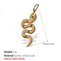 PJ289GNG Ciondolo in oro monofacciale con pietra verde Immagine2