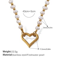 Collana in oro con perle d&#39;acqua dolce XL526WEG Immagine11