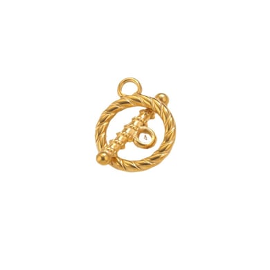 1 stuk creatieve DIY OT-clip roestvrij staal goudkleurige sieraden sluitingen h5 Afbeelding6