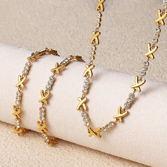 1 Piece Stainless Steel Gold Color Pendant Necklace