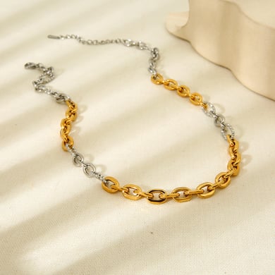 Bracelets géométriques quotidiens en acier inoxydable pour femmes, série Simple h5 Image4