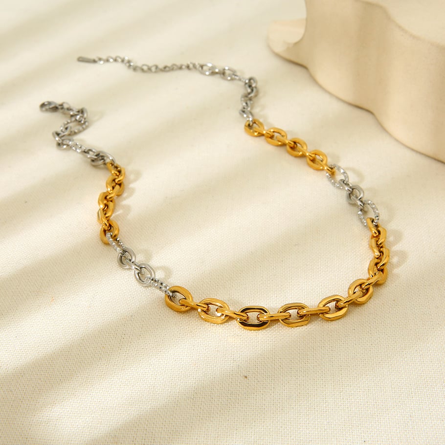 Bracelets géométriques quotidiens en acier inoxydable pour femmes, série Simple Image4