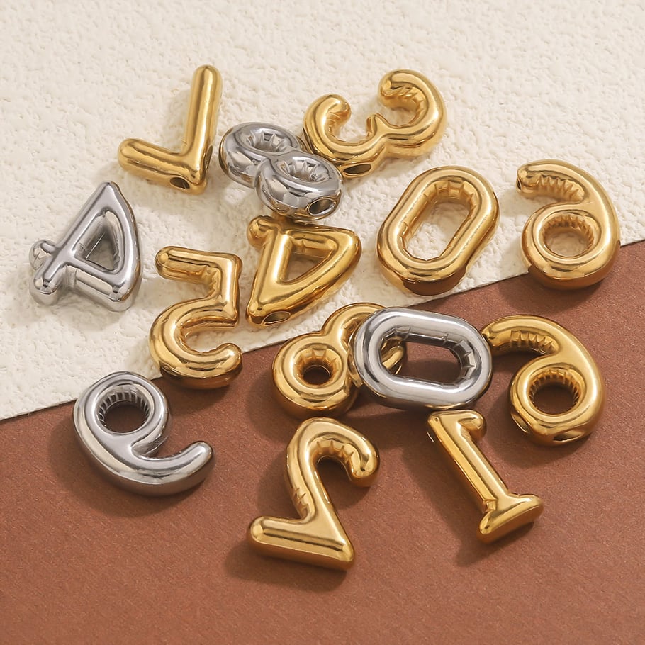 1 stuk klassieke letterhangers van roestvrij staal voor dames Afbeelding4