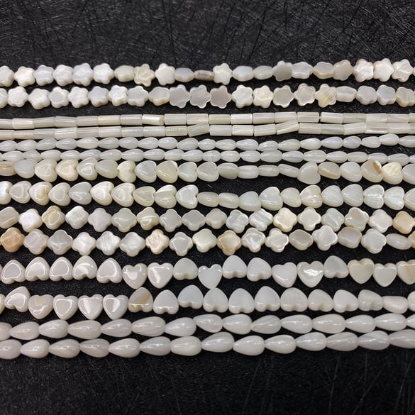 1 Piece Classic Heart Sea Shells Jewelry Beads 2