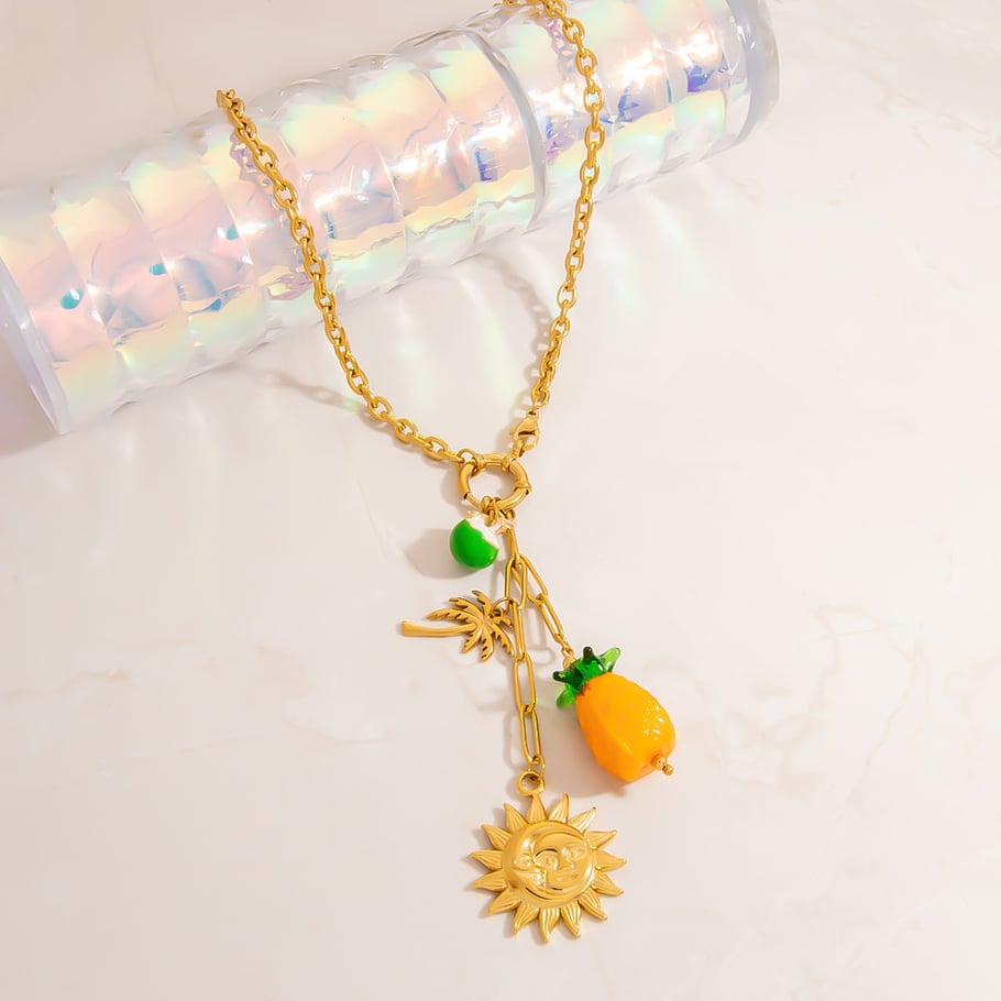 Collier pour femme avec pendentif en forme de petit champignon mignon Image4
