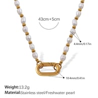 Collana in oro con perle d&#39;acqua dolce XL524WEG Immagine9