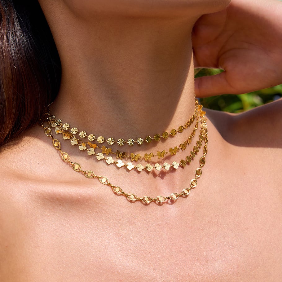 1 Piece Classic Shell Stainless Steel Gold Color Women's Chain Necklaces Picture4