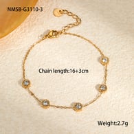 NMSB-G3110-3 Armband aus Gold und weißen Diamanten Bild10