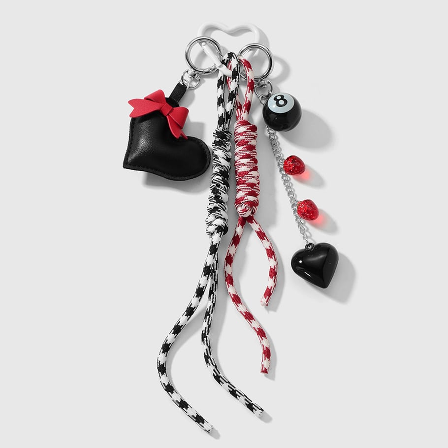 1 pieza de dijes para bolso con forma de corazón 