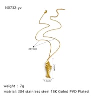 Collana con pesce d&#39;oro 