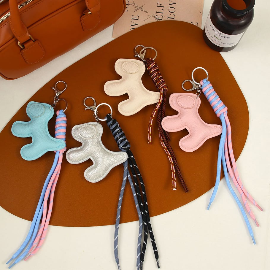Modieuze en schattige dierenthema veelzijdige PU-hanger Afbeelding2