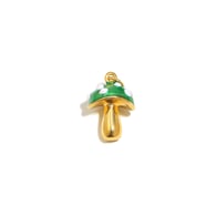 Ciondolo a forma di fungo che gocciola olio - oro - 2 Immagine2