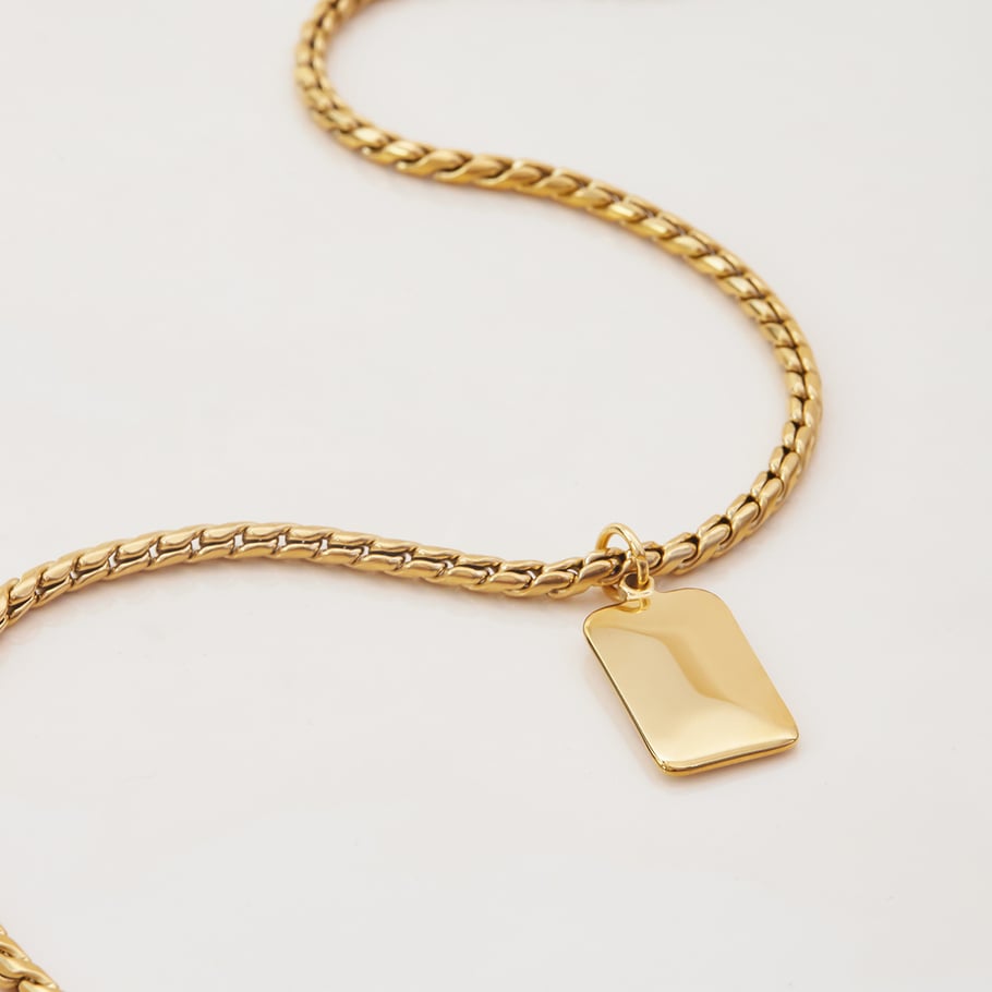 1 Stück süße Bären-Halsketten aus Edelstahl in Goldfarbe für Damen Bild7