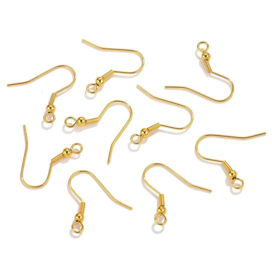 1 Piece Ear Hook Daily Solid Color Stainless Steel Jewelry Charms h5Picture3