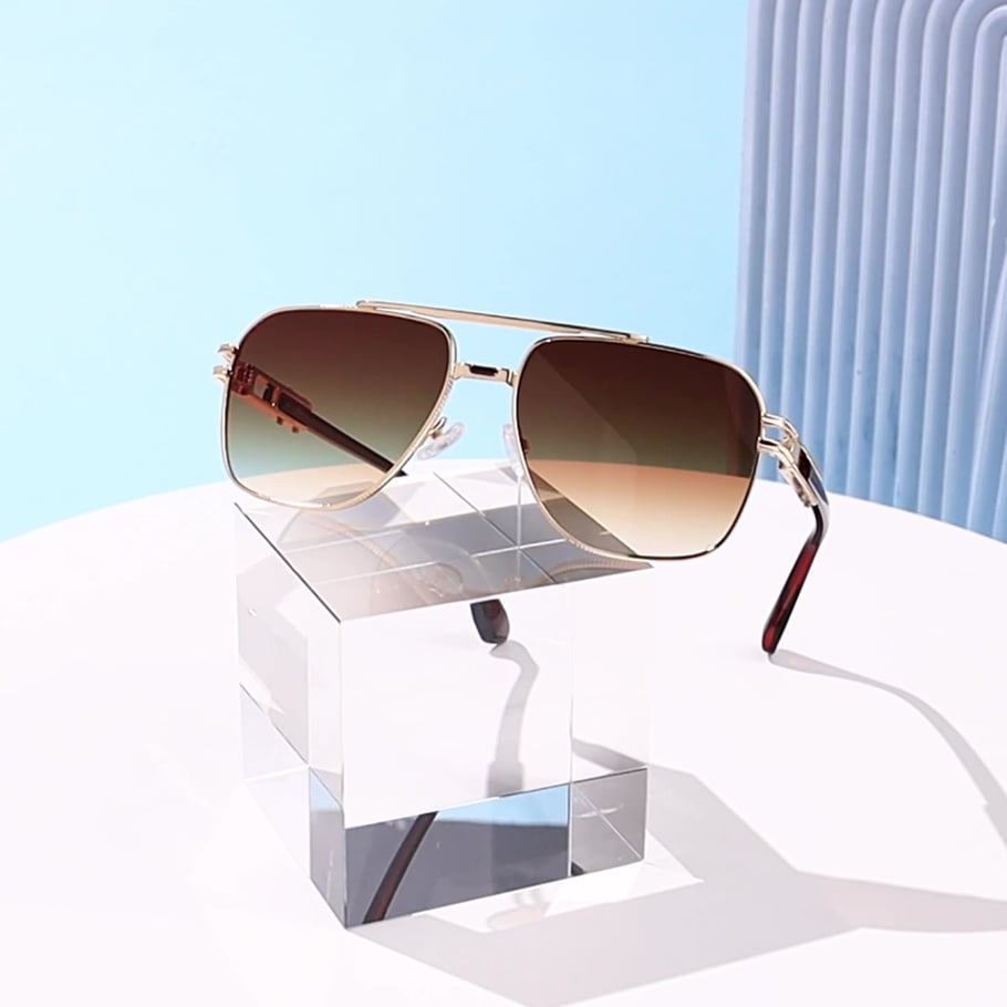 1 Paar einfache Serie lässige einfarbige Damen-Sonnenbrille Bild4