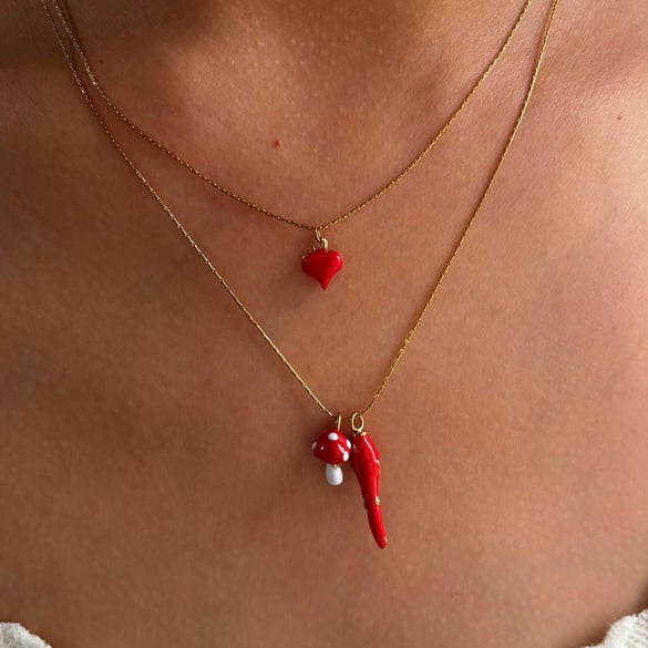1 Piece Chill Stainless Steel Gold Color Pendant Necklace