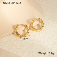 NMSE-H514-1 Kleine goldene Ohrringe Bild4