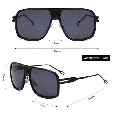 1 Paar einfache Serie lässige einfarbige Damen-Sonnenbrille h5 Bild5