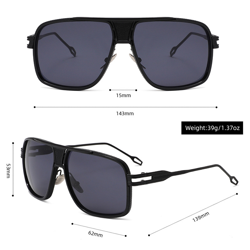 1 Paar einfache Serie lässige einfarbige Damen-Sonnenbrille Bild5