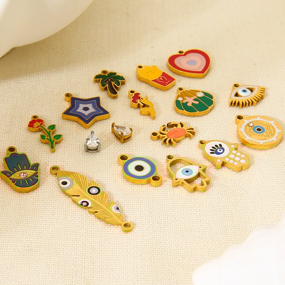 Ethnic Series DIY Stainless Steel Pendants
