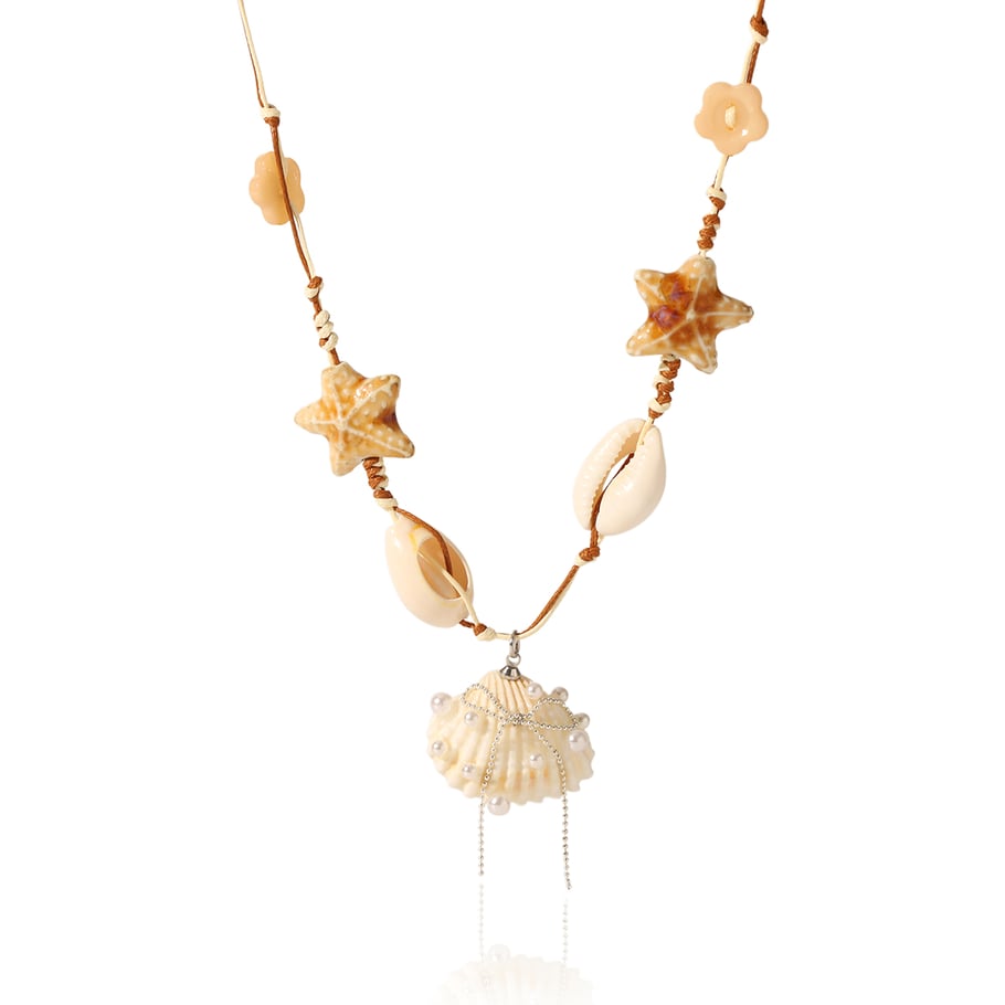 Vacation Turtle Stainless Steel Gold Color Shell Women's Pendant Necklaces 