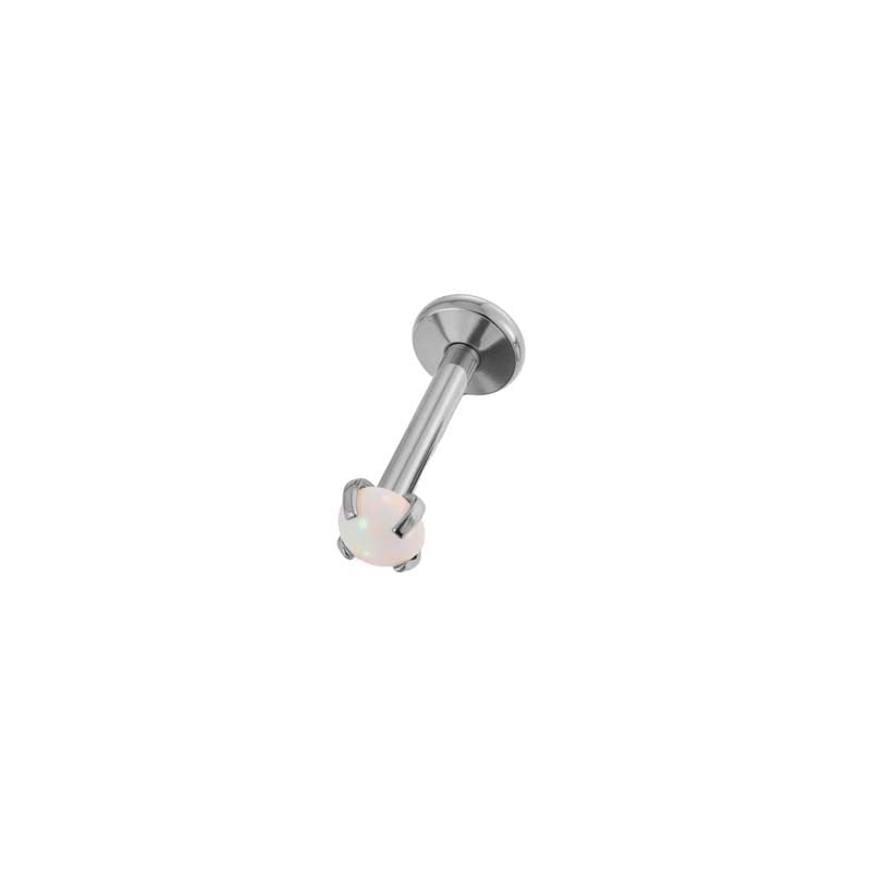 1 Stück schlichter Edelstahl Goldfarben Zirkon Piercings Ohrring 