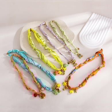 1 Piece Romantic Series Natural Letter Stainless Steel Scarves Women's Pendant Necklaces h5 Picture2