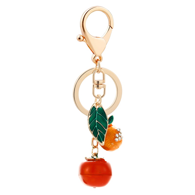 1 Piece Persimmon Alloy Keychain 