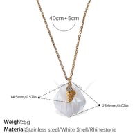 XL535-PJ566WES white shell necklace Picture18