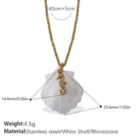 XL535-PJ568WES white shell necklace Picture16