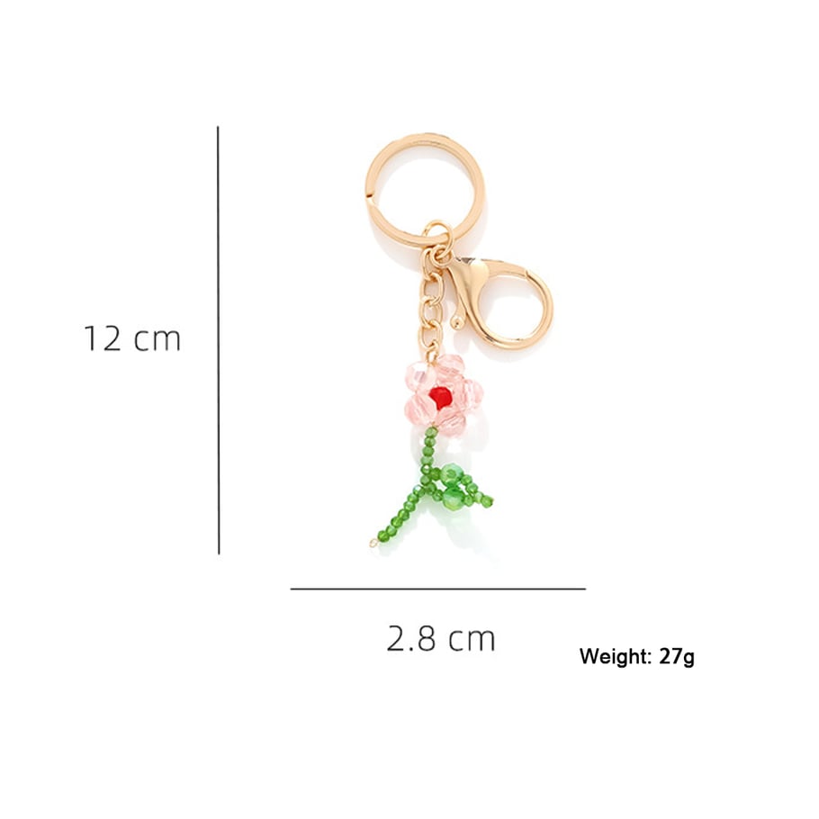 1 Piece Romantic Flower Keychain 