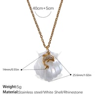 XL535-PJ569WES white shell necklace Picture15