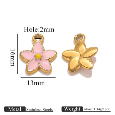 1 Piece Dolphin Stainless Steel Gold Color Women's Pendants h5 