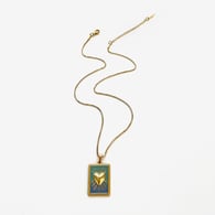 Collana con cuore blu 