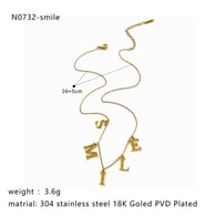 Collana con sorriso in oro Immagine2