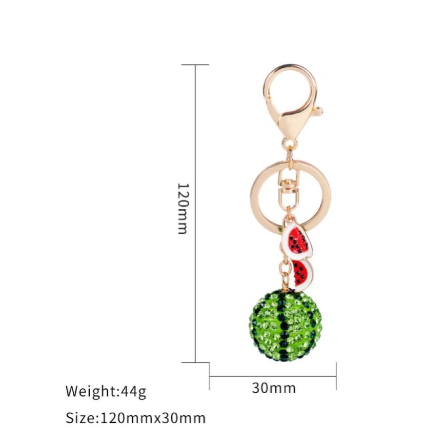 1 Piece Watermelon Alloy Keychain Picture2