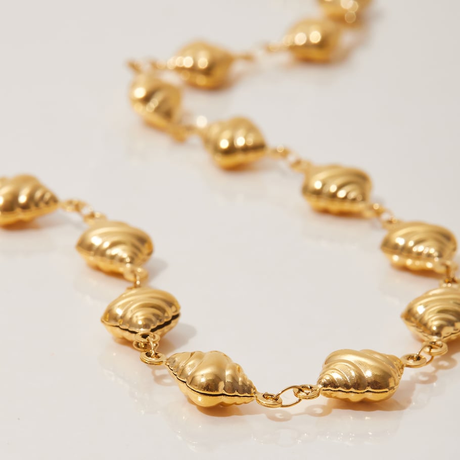 1 Piece Simple CroissantStainless Steel Gold Color Women's Charm Bracelets Picture9