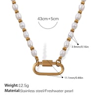 Collana in oro con perle d&#39;acqua dolce XL525WEG Immagine10