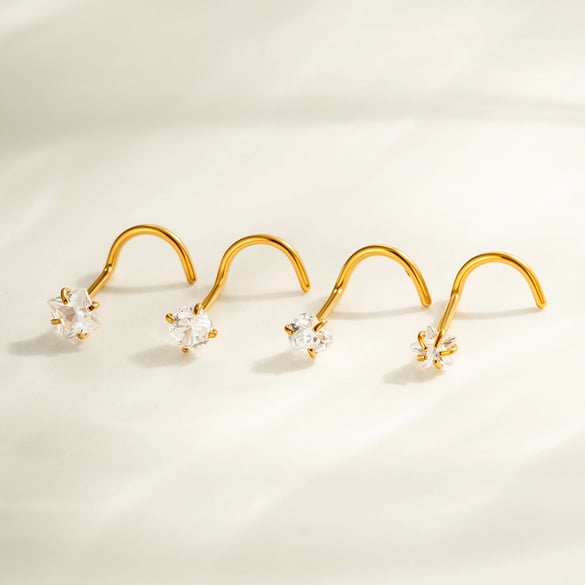 1 Piece Exquisite Zircon Women's Nose Stud 2