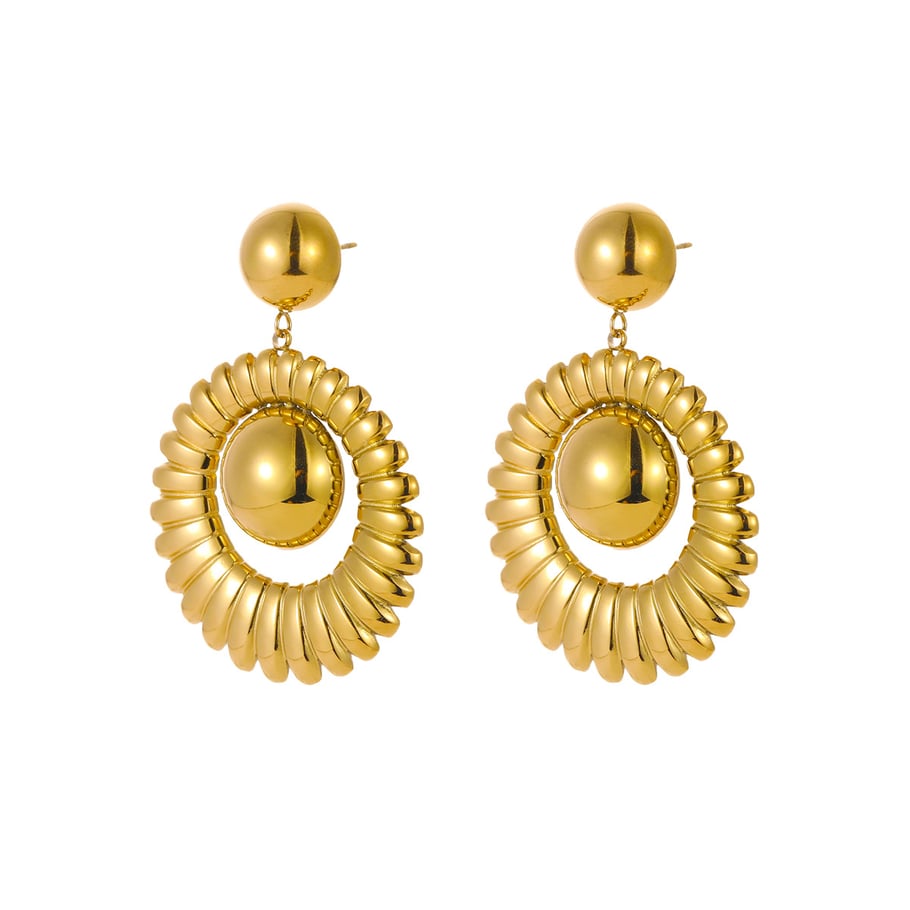 Luxurious Series Elegant Geometric Stainless Steel  Women's Dangle Earrings Picture5