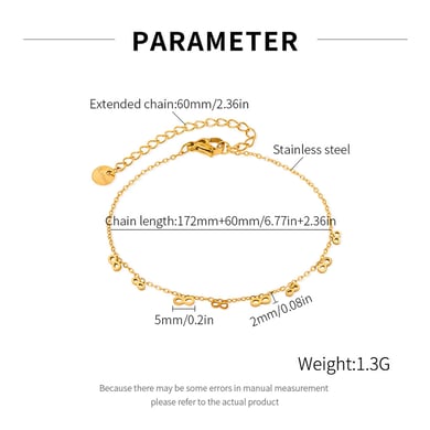 1 Stück gestaltbare Unendlichkeitssymbol-Edelstahl-Kettenarmbänder in Goldfarbe für Damen h5 Bild2
