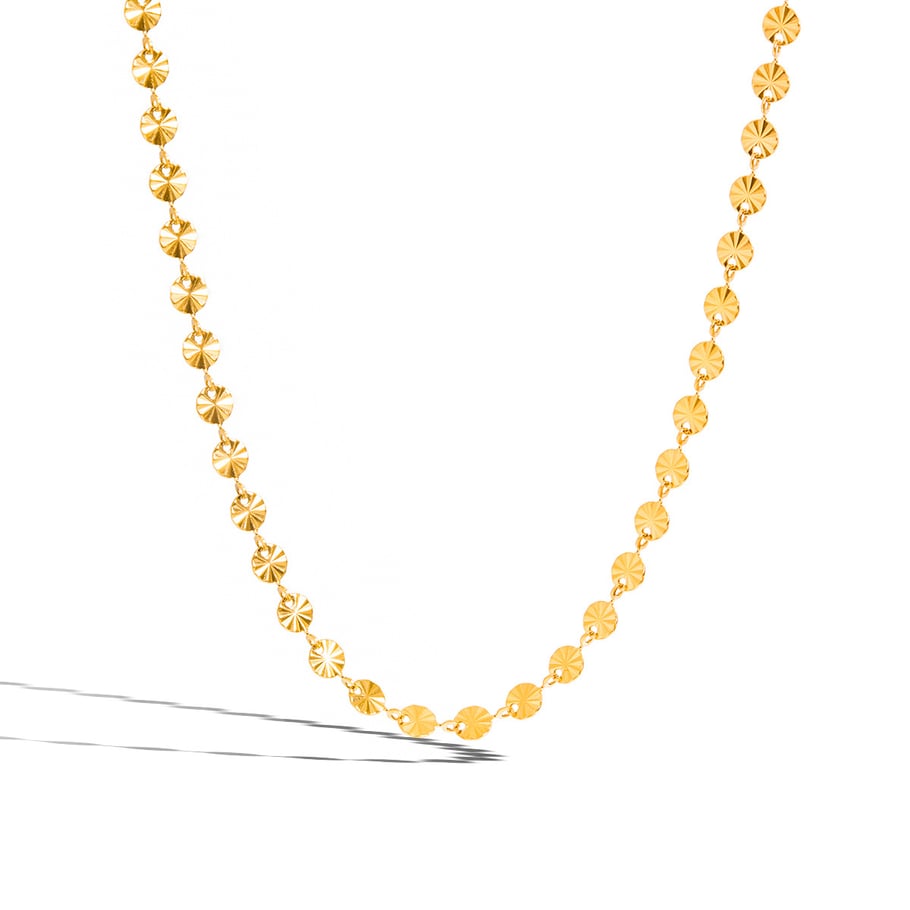 1 Piece Classic Shell Stainless Steel Gold Color Women's Chain Necklaces 