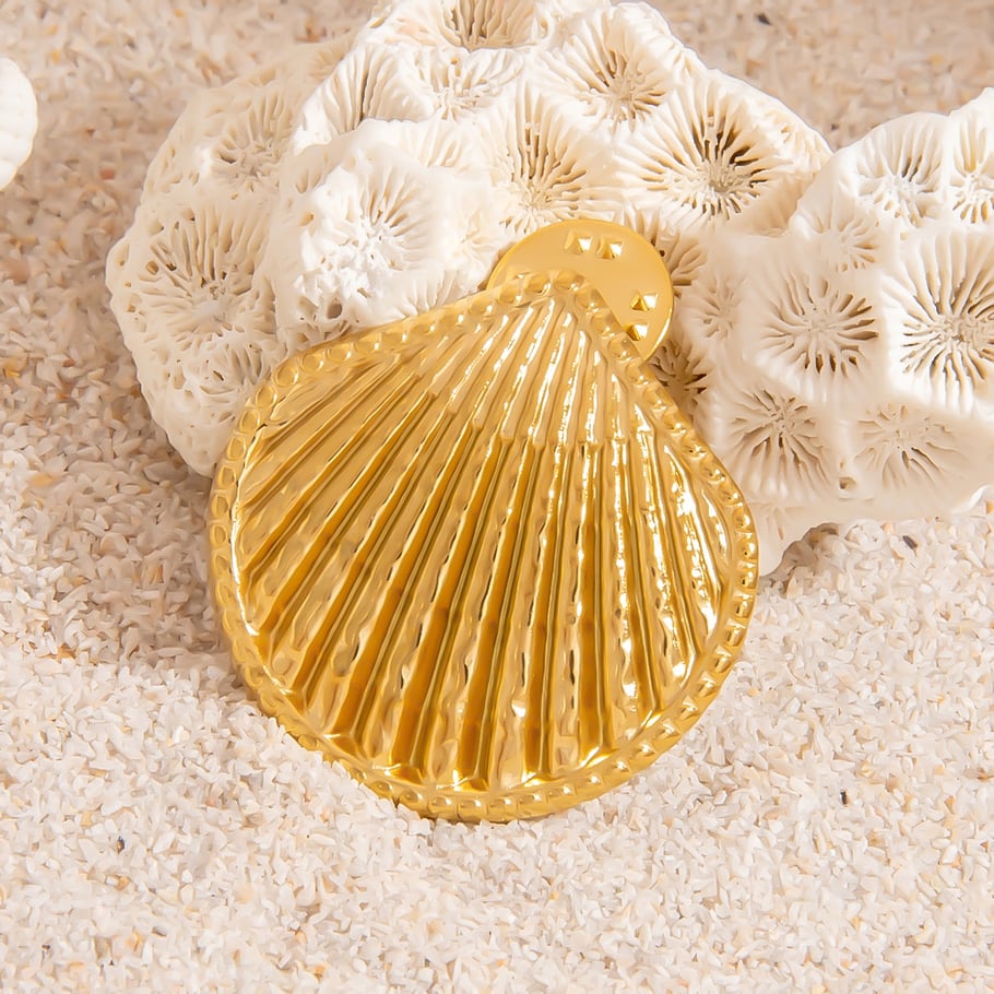 1 Piece Stainless Steel Gold Color Brooch Picture5