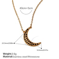XL547BKG Schwarze Diamant-Halskette Bild6
