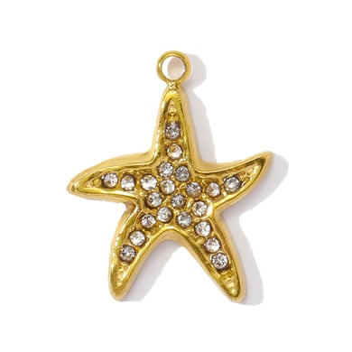 1 Piece DIY Coconut Palm Stainless Steel Gold Color Women's Pendants h5 