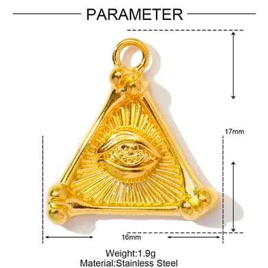1 pieza de colgantes de serpiente de acero inoxidable color dorado para mujer, serie clásica DIY h5 Imagen2