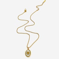 Collar con colgante de flores Imagen3
