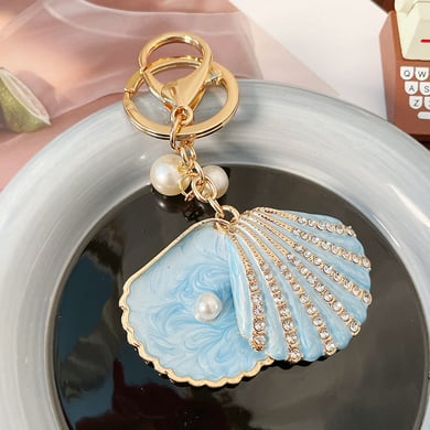 1 Piece Shell Alloy Keychain h5 